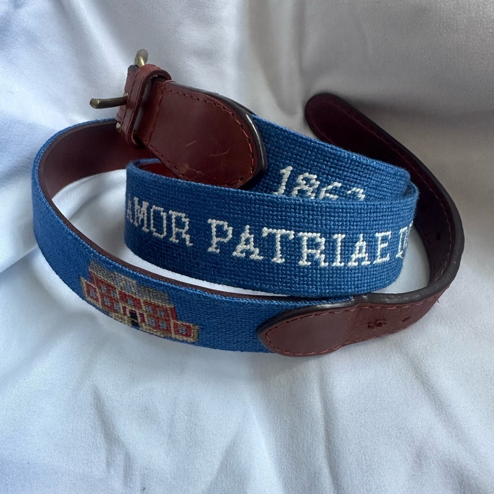 Smathers&Branson hand stitched neediespoint belt